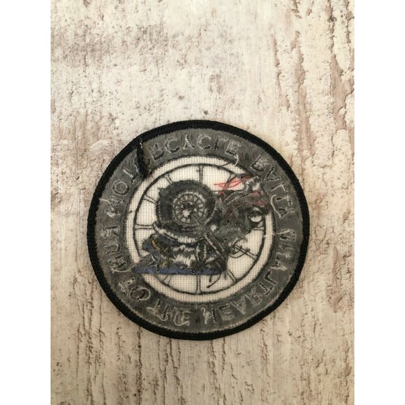 Motorcycle Sew On Patch Eagle on Motorcycle Design Embroidered - Picture 3 of 3